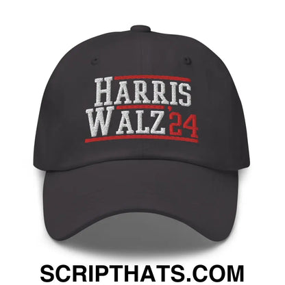 Harris Walz 2024 24 Dad Hat Dark Grey