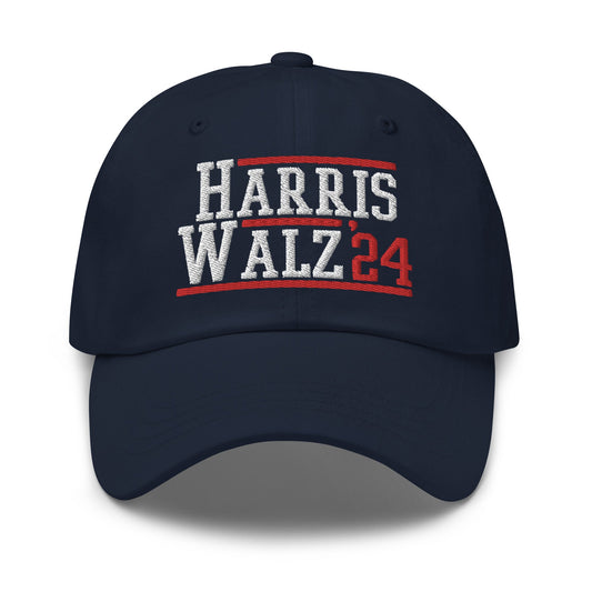 Harris Walz 2024 24 Dad Hat Navy