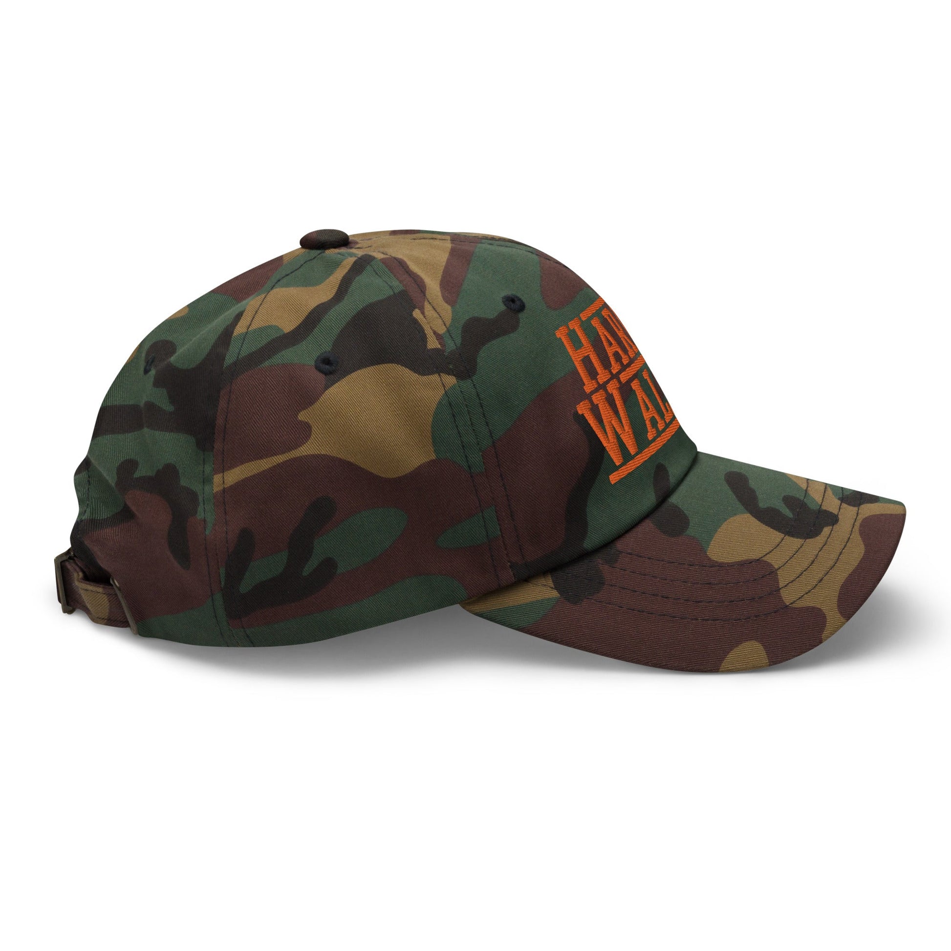 Harris Walz 2024 24 Dad Hat Orange Camo Camo