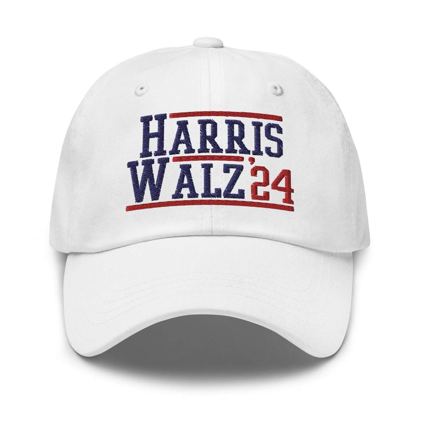 Harris Walz 2024 24 Dad Hat White