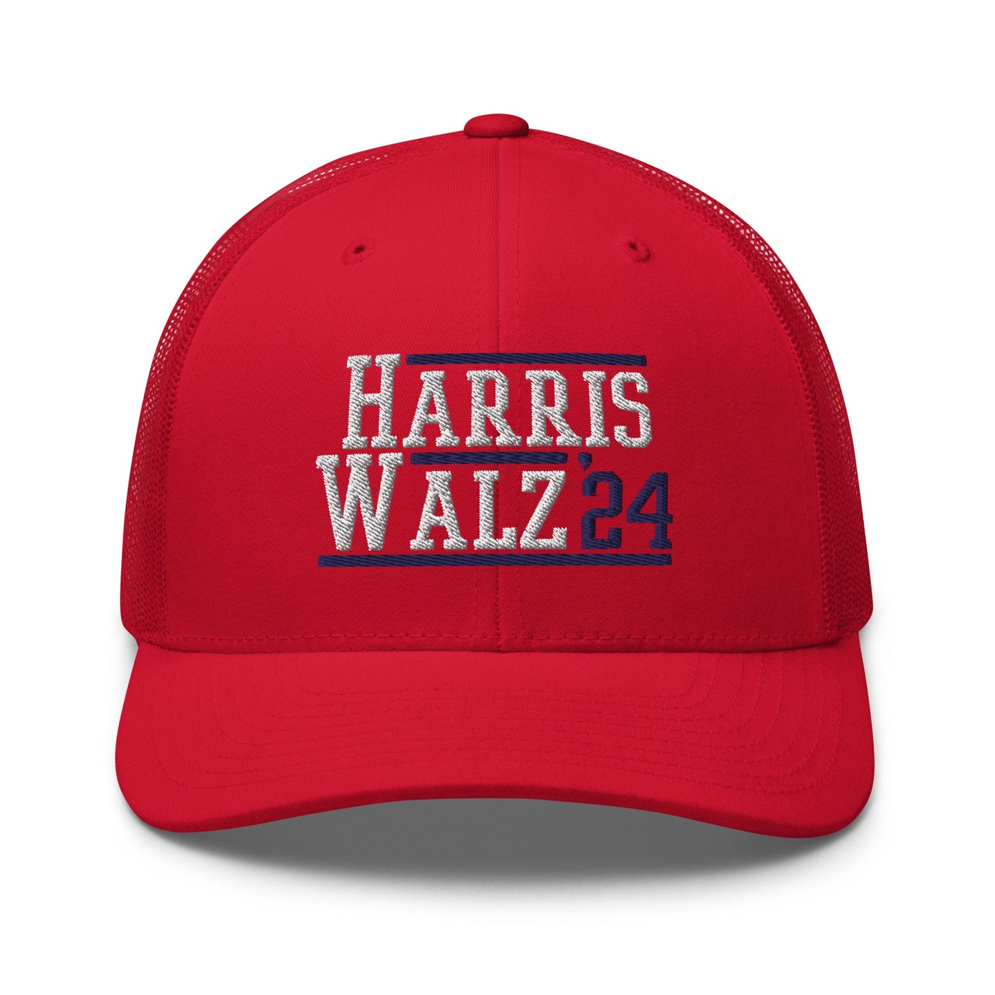 Harris Walz 2024 24 Retro Trucker Hat Red