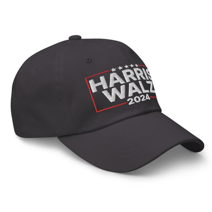 Harris Walz 2024 Dad Hat Dark Grey