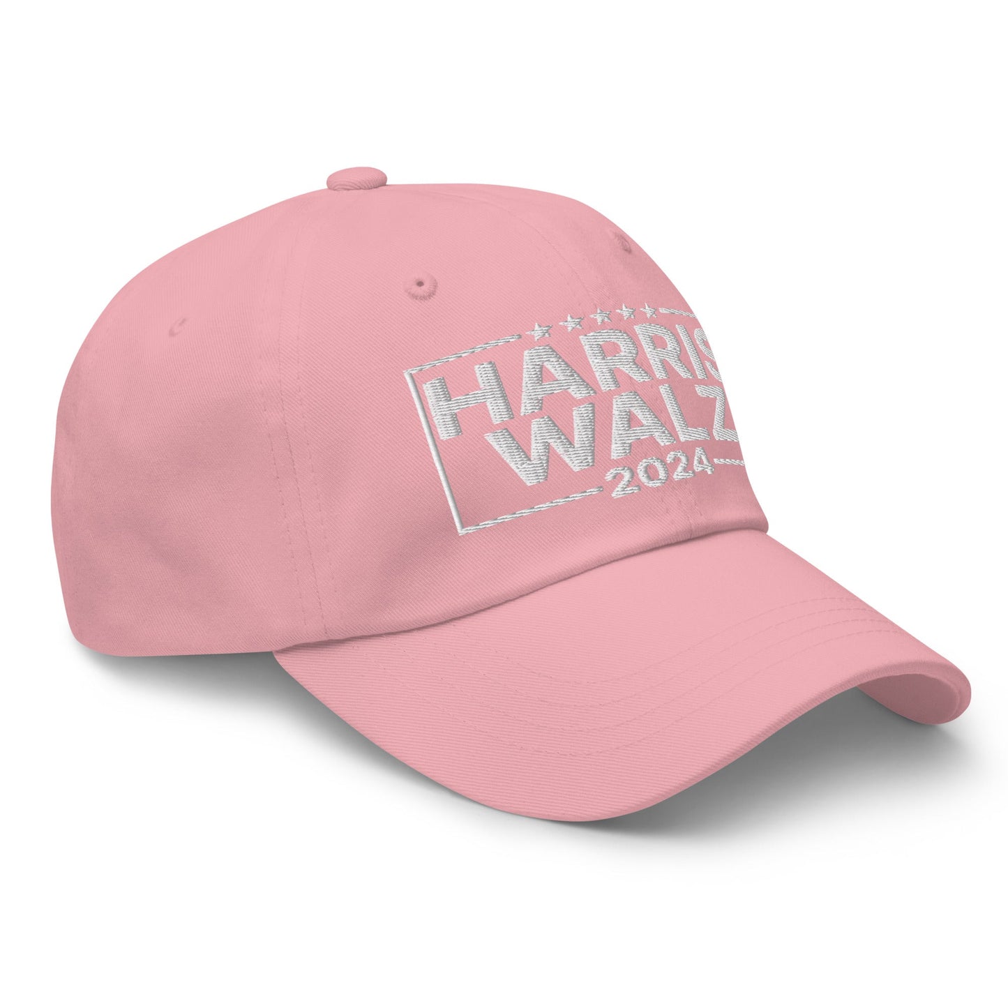 Harris Walz 2024 Dad Hat Pink