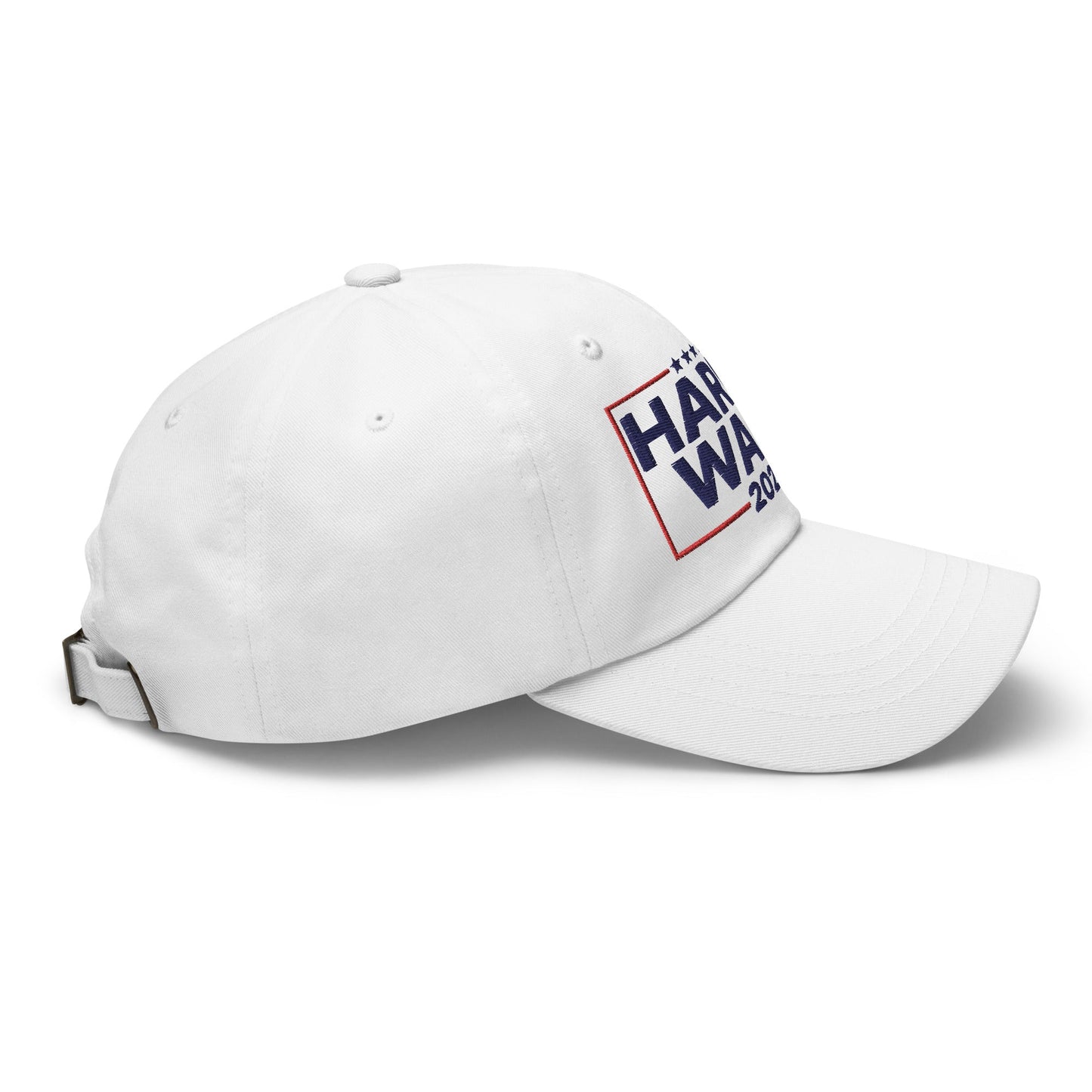 Harris Walz 2024 Dad Hat White