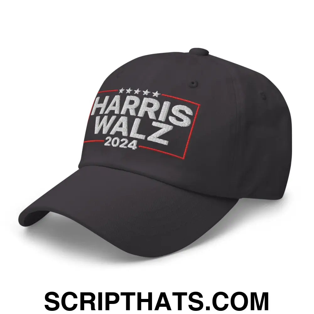 Harris Walz 2024 Dad Hat Dark Grey