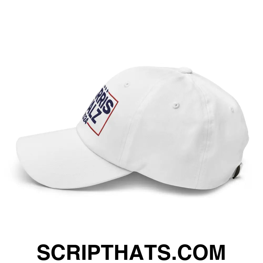 Harris Walz 2024 Dad Hat White