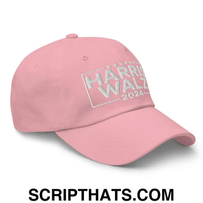 Harris Walz 2024 Dad Hat Pink