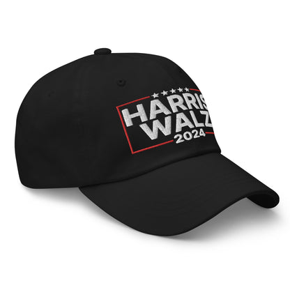 Harris Walz 2024 Dad Hat Black