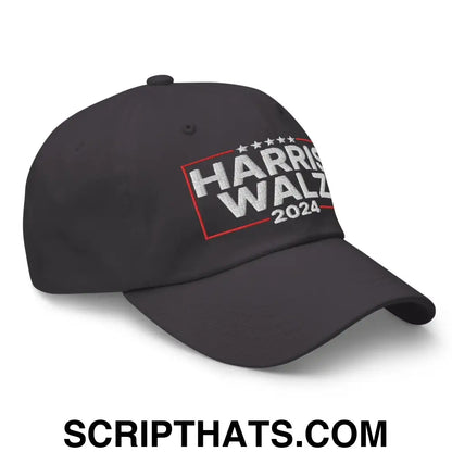 Harris Walz 2024 Dad Hat Dark Grey