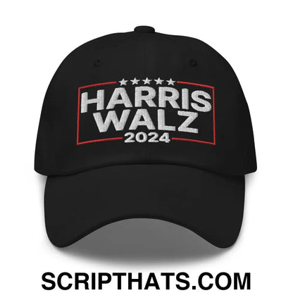 Harris Walz 2024 Dad Hat Black