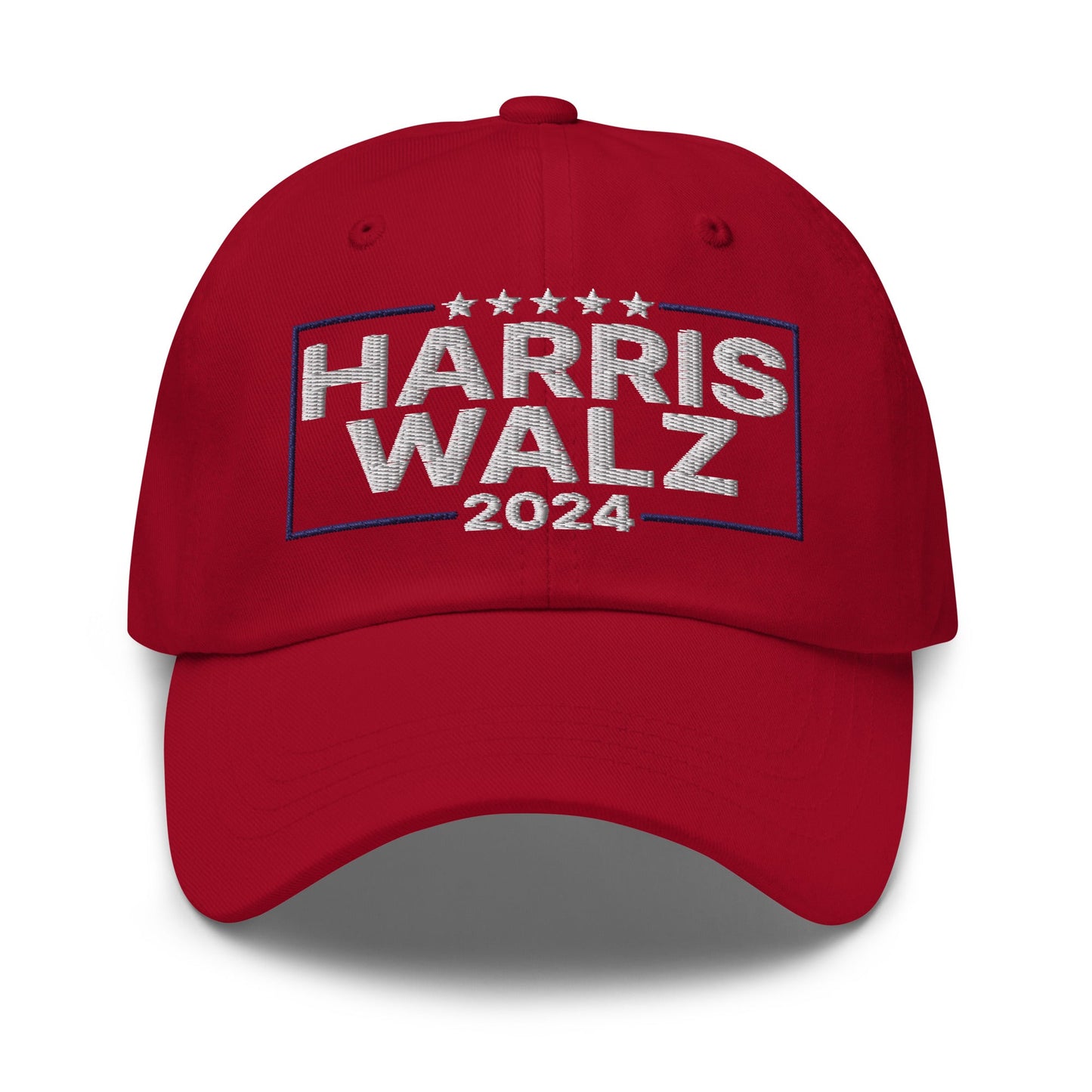 Harris Walz 2024 Dad Hat Cranberry