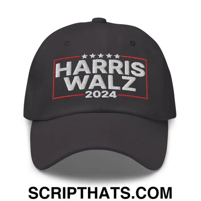 Harris Walz 2024 Dad Hat Dark Grey