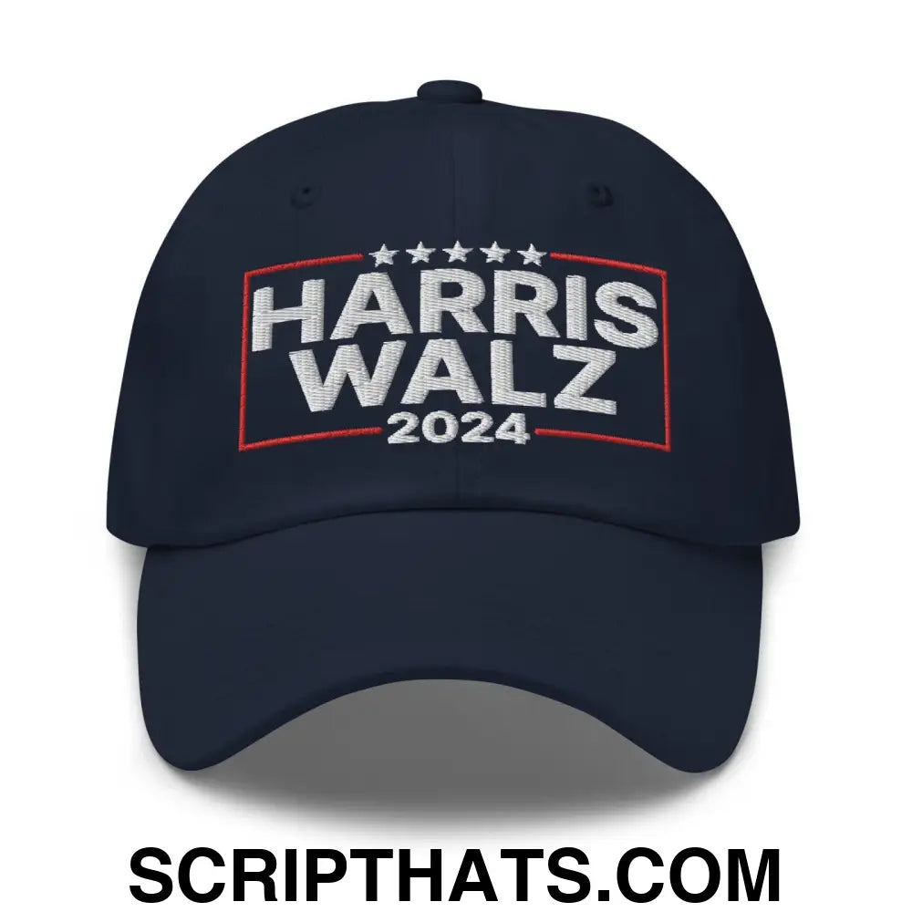 Harris Walz 2024 Dad Hat Navy