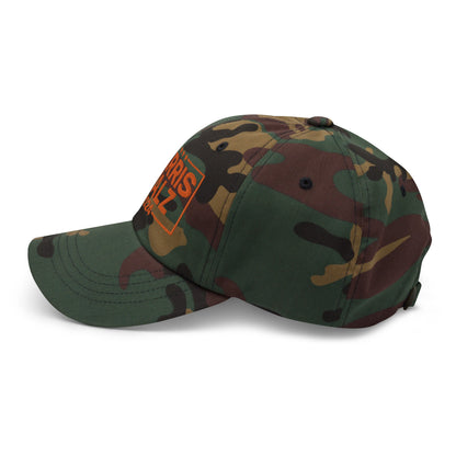 Harris Walz 2024 Dad Hat Orange Camo Camo