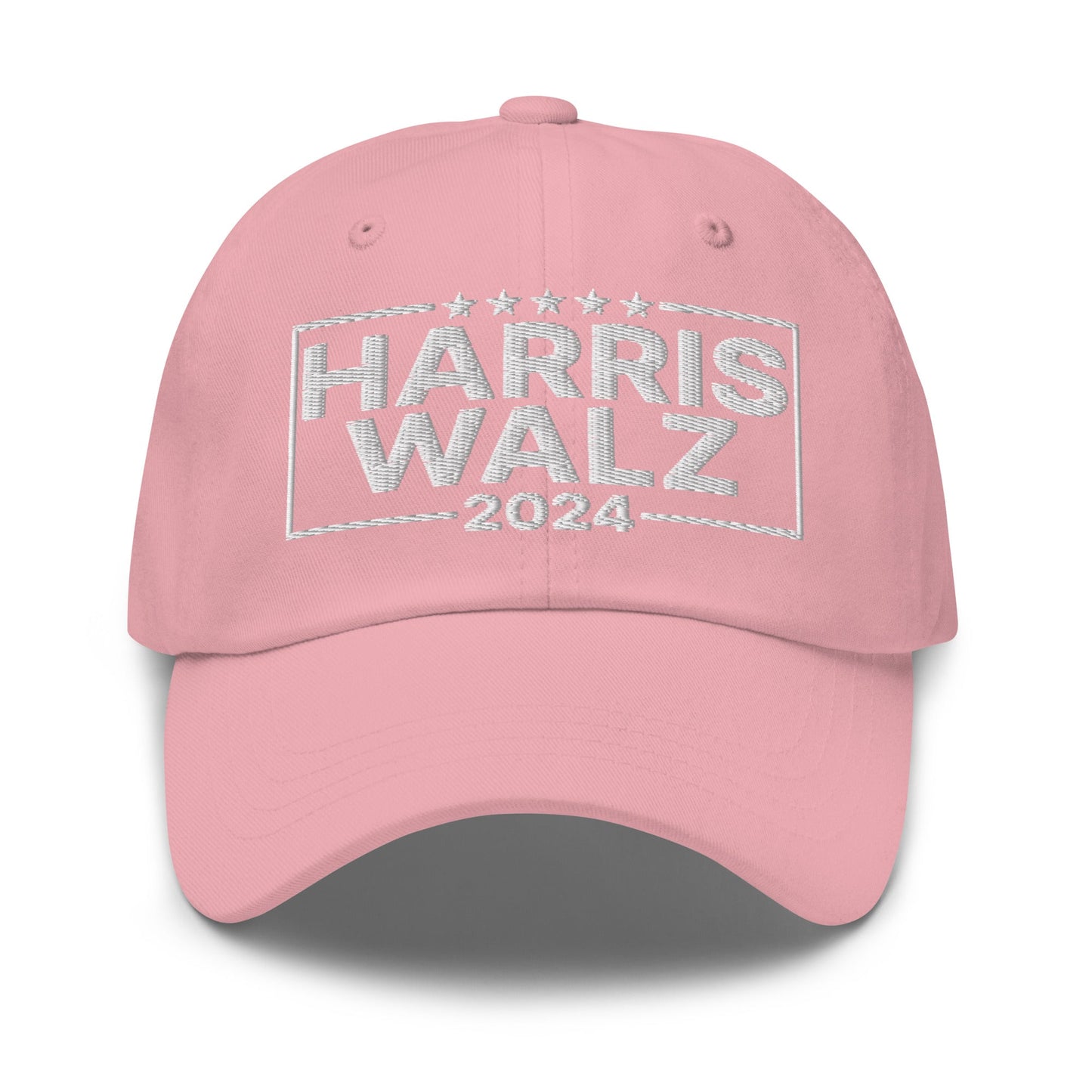 Harris Walz 2024 Dad Hat Pink