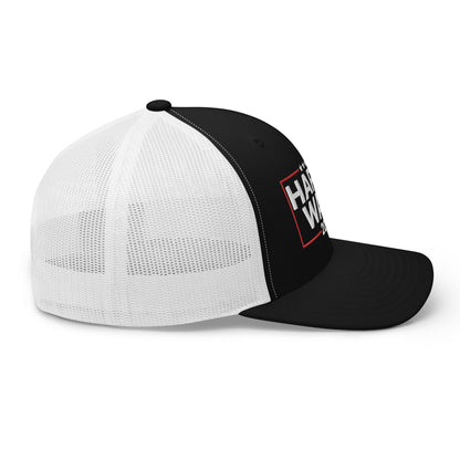 Harris Walz 2024 Retro Trucker Hat Black White