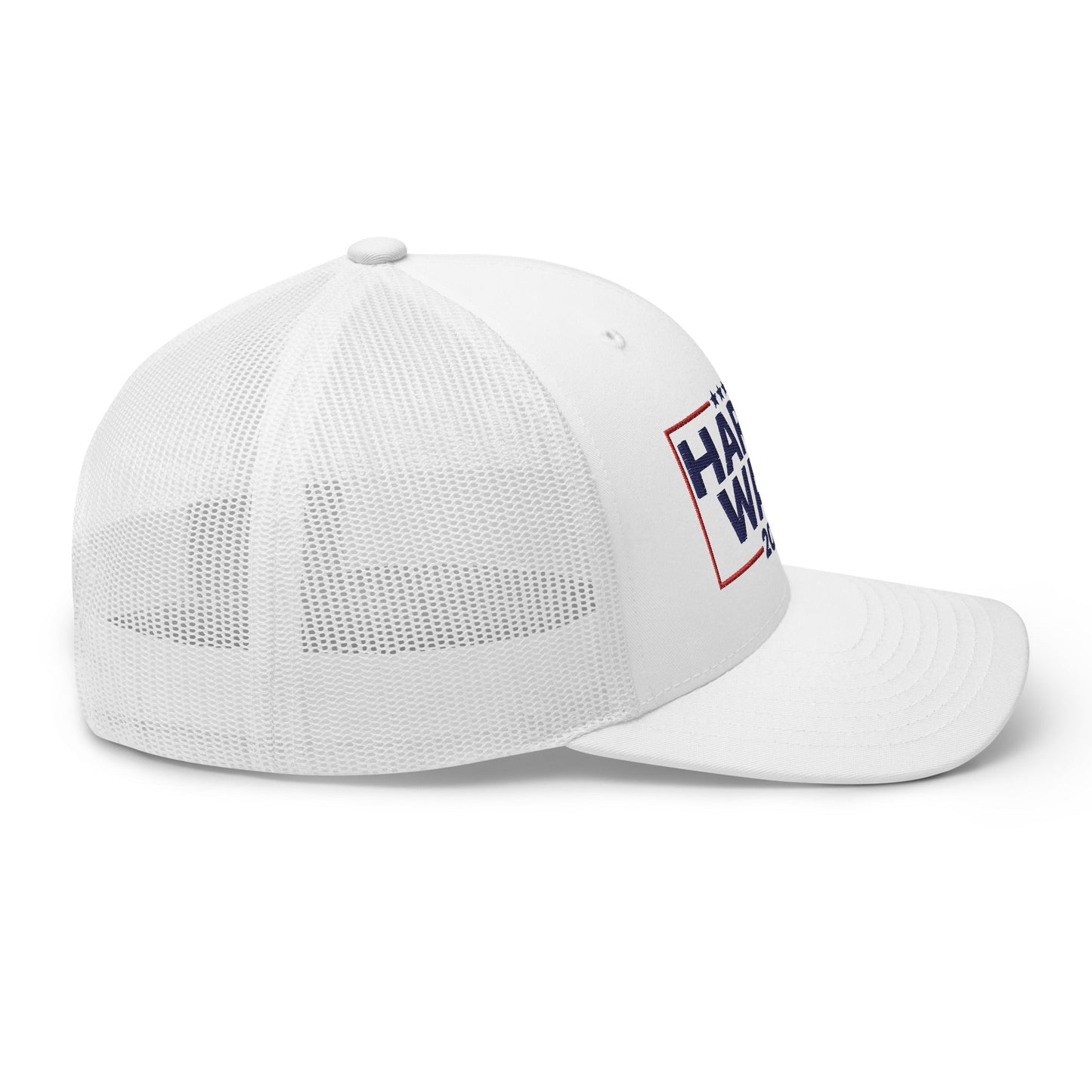 Harris Walz 2024 Retro Trucker Hat White