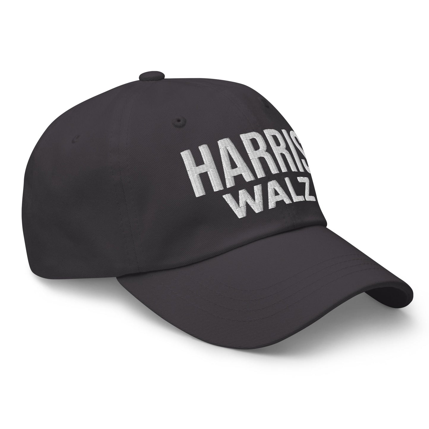 Harris Walz Embroidered Dad Hat Dark Grey