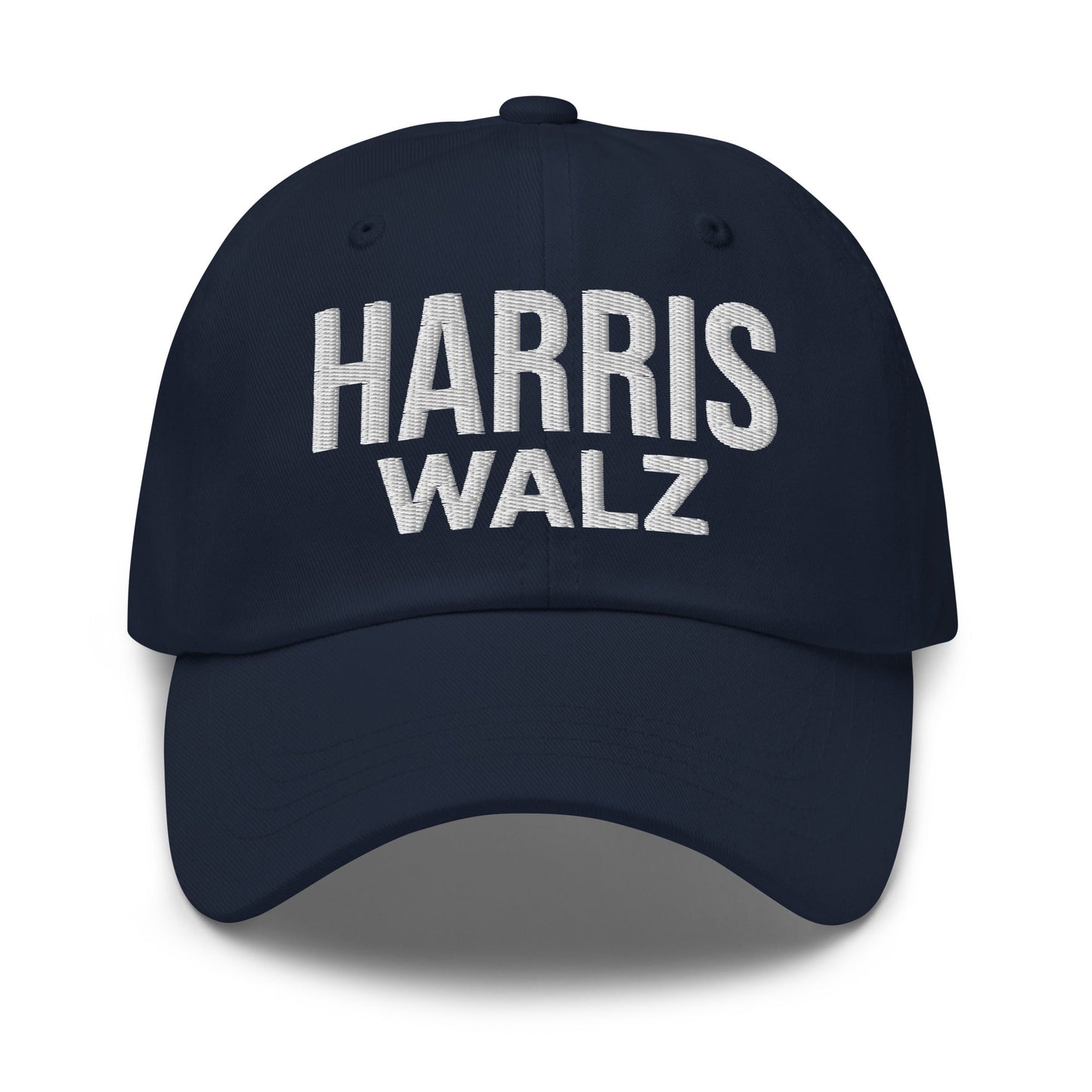 Harris Walz Embroidered Dad Hat Navy