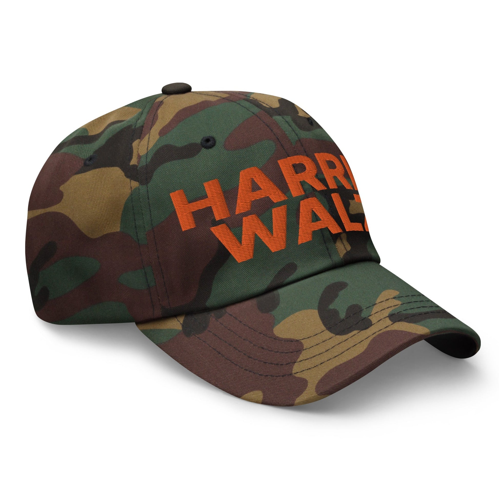 Harris-Walz Embroidered Dad Hat Orange Camo Camo