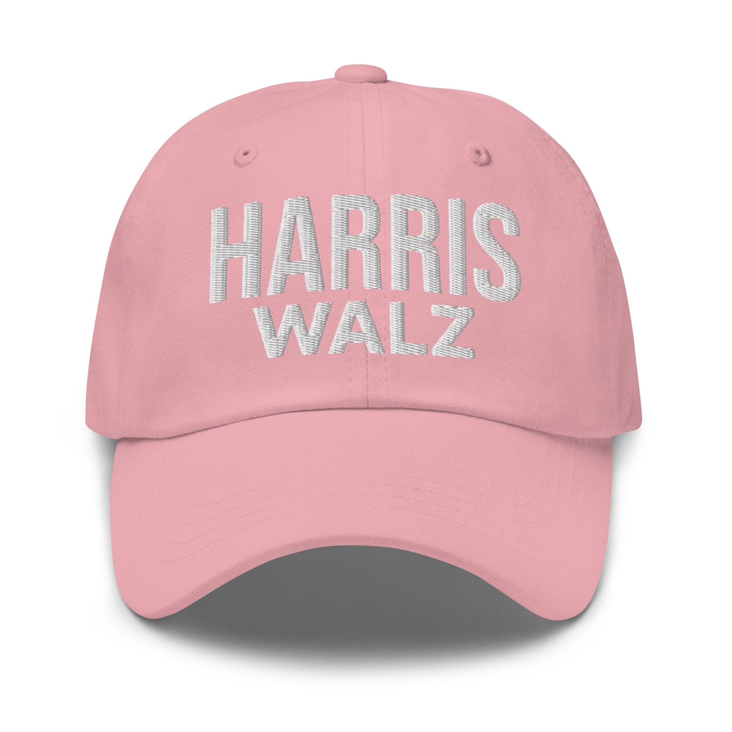 Harris Walz Embroidered Dad Hat Pink