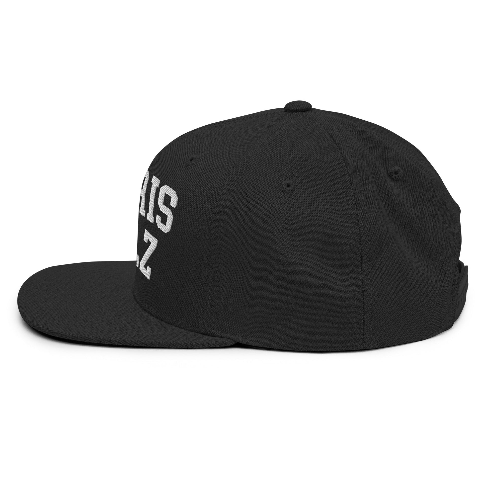 Harris Walz Midwest Flat Bill Brim Snapback Hat Black