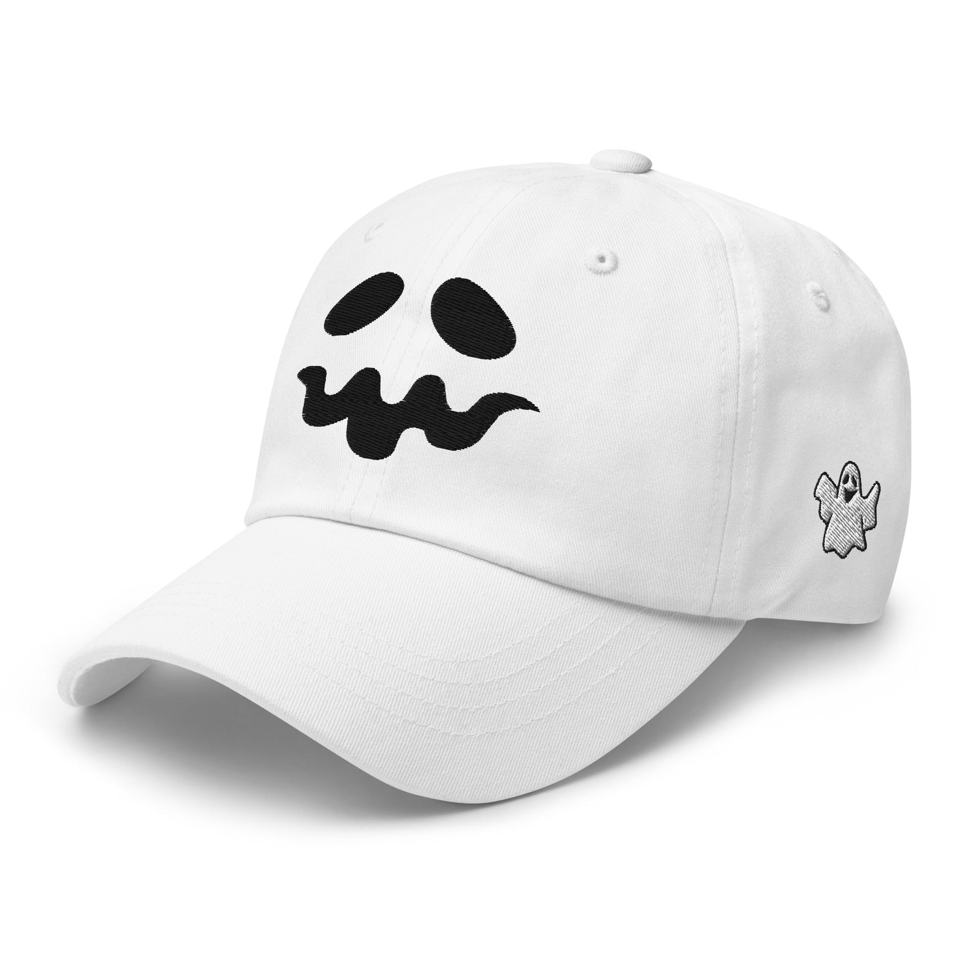 Harris Walz Scary Ghost Halloween Embroidered Dad Hat Default Title