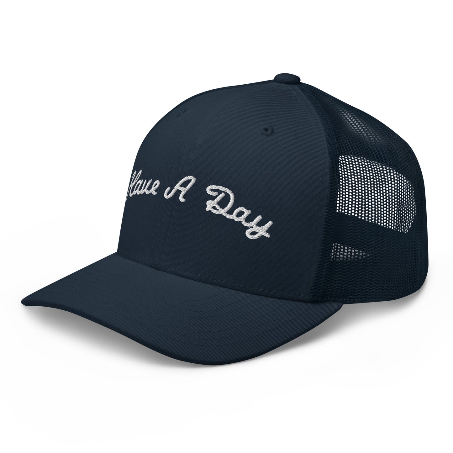 Have A Day Golf Retro Trucker Hat Navy