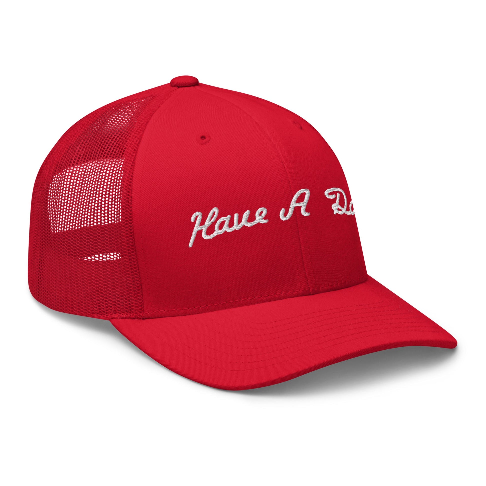 Have A Day Golf Retro Trucker Hat Red