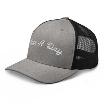 Have A Day Golf Retro Trucker Hat Heather Black