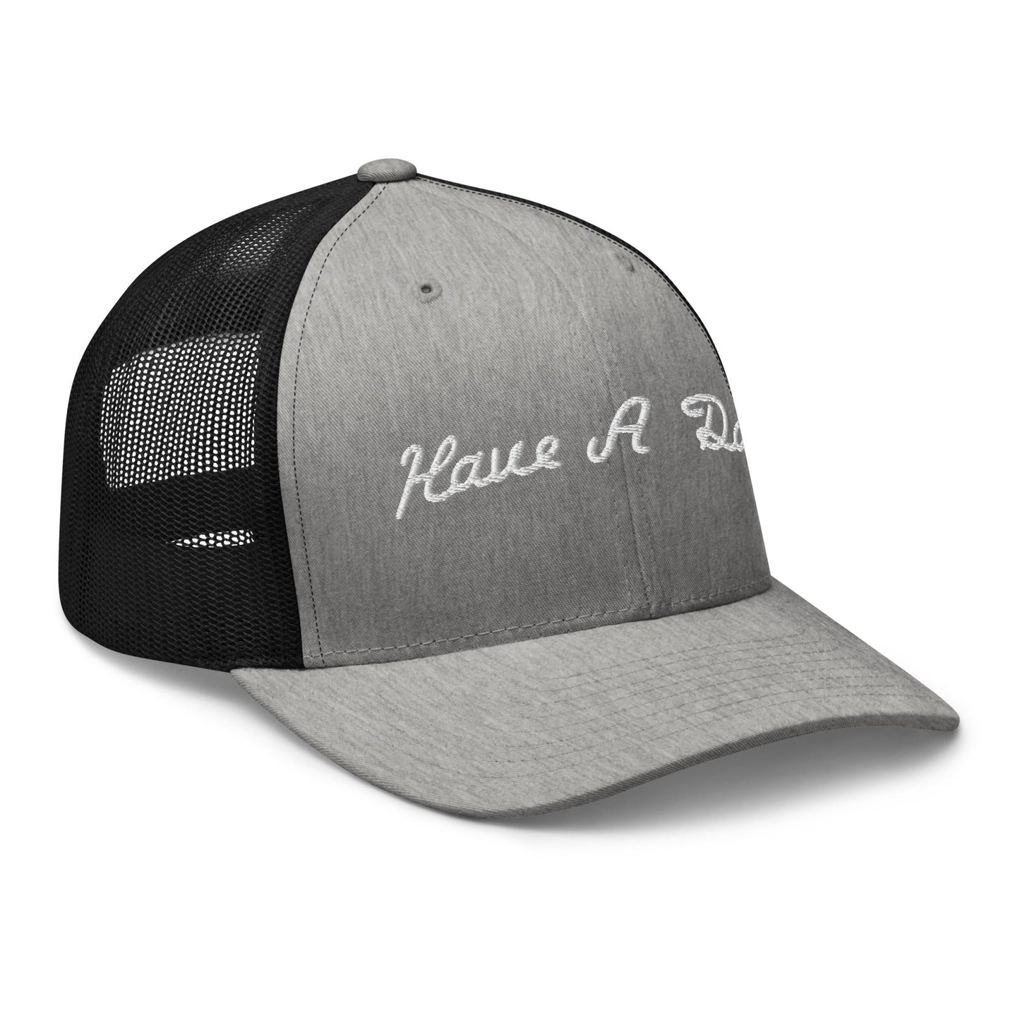 Have A Day Golf Retro Trucker Hat Heather Black