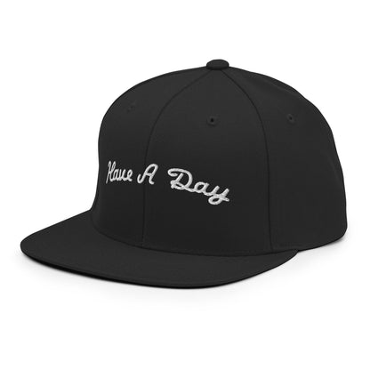 Have a Day Golf Snapback Hat Black