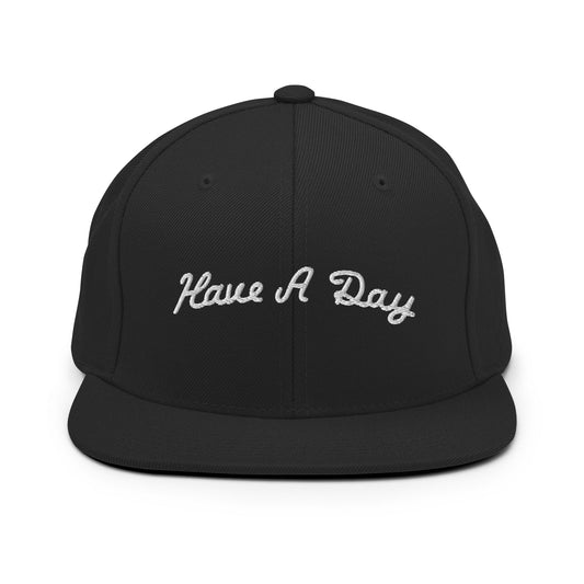 Have a Day Golf Snapback Hat Black