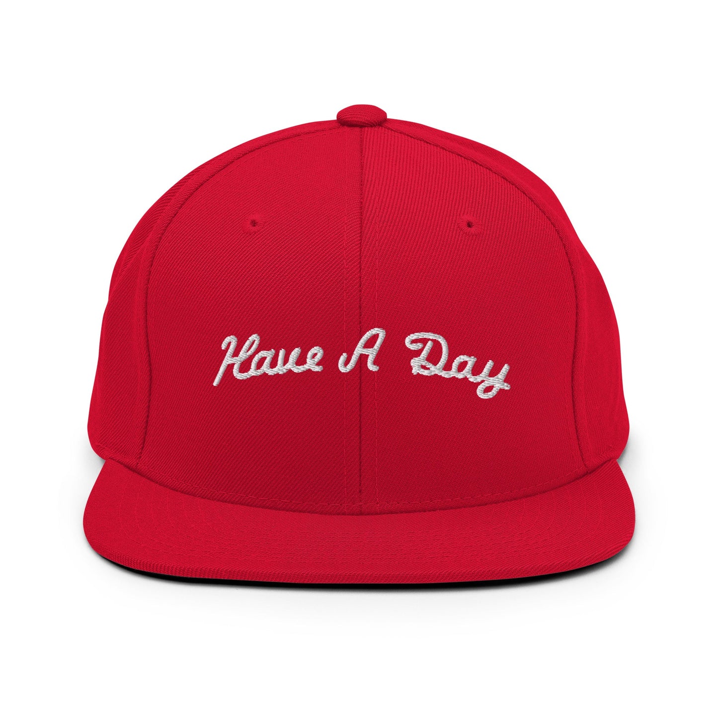 Have a Day Golf Snapback Hat Red