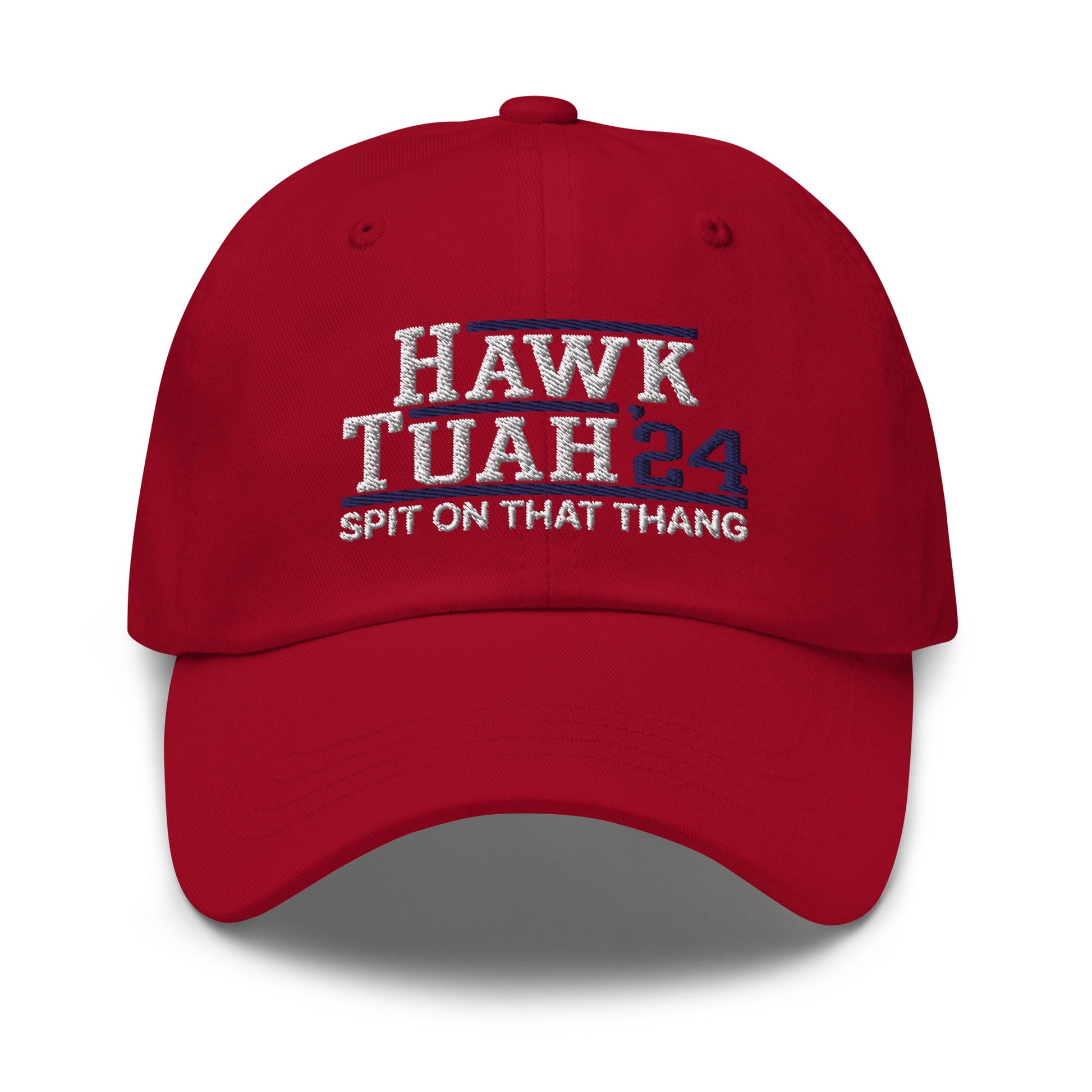 Hawk Tuah '24 2024 Tush Spit on that Thang Red Dad Hat Red