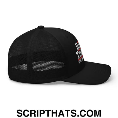 Hawk Tuah '24 2024 Tush Spit on that Thang Retro Trucker Hat Black