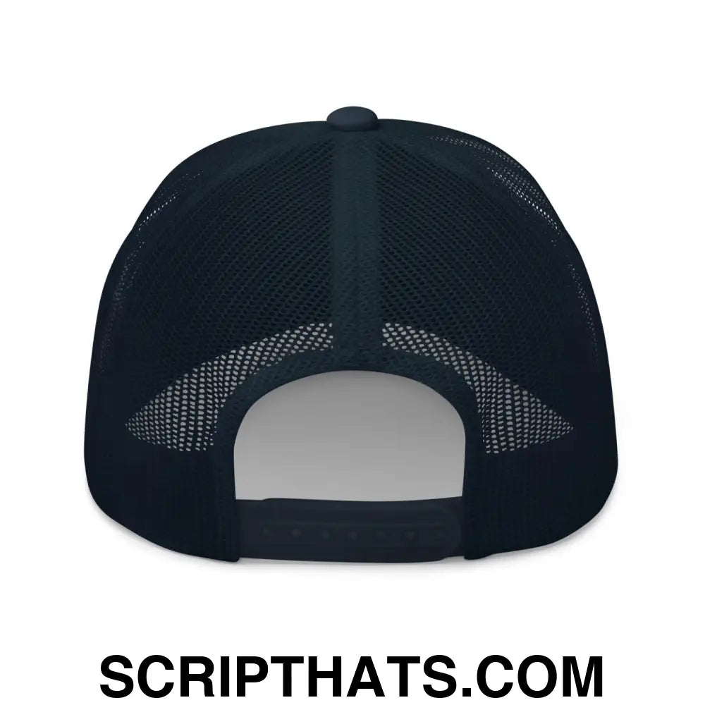 Hawk Tuah '24 2024 Tush Spit on that Thang Retro Trucker Hat Navy