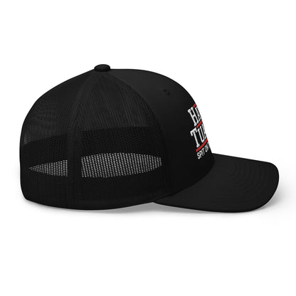 Hawk Tuah '24 2024 Tush Spit on that Thang Retro Trucker Hat Black