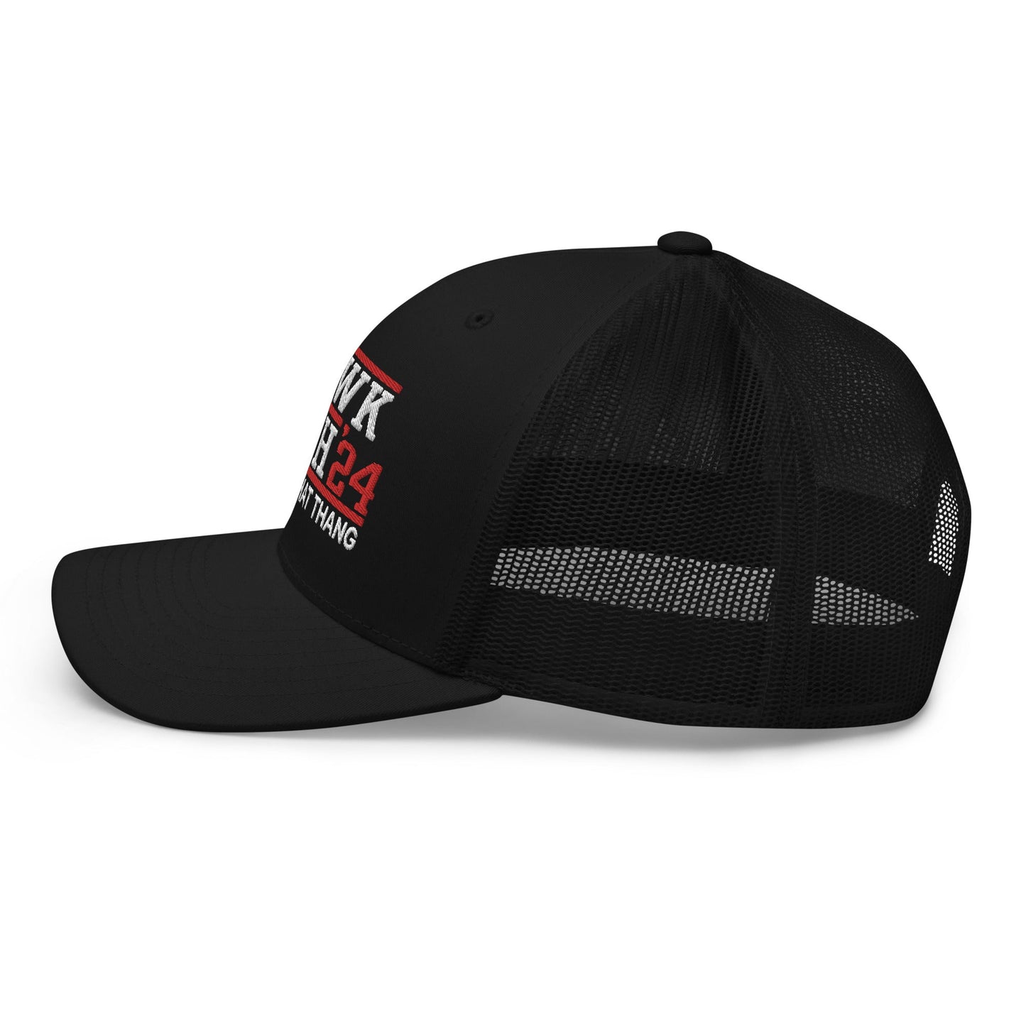 Hawk Tuah '24 2024 Tush Spit on that Thang Retro Trucker Hat Black