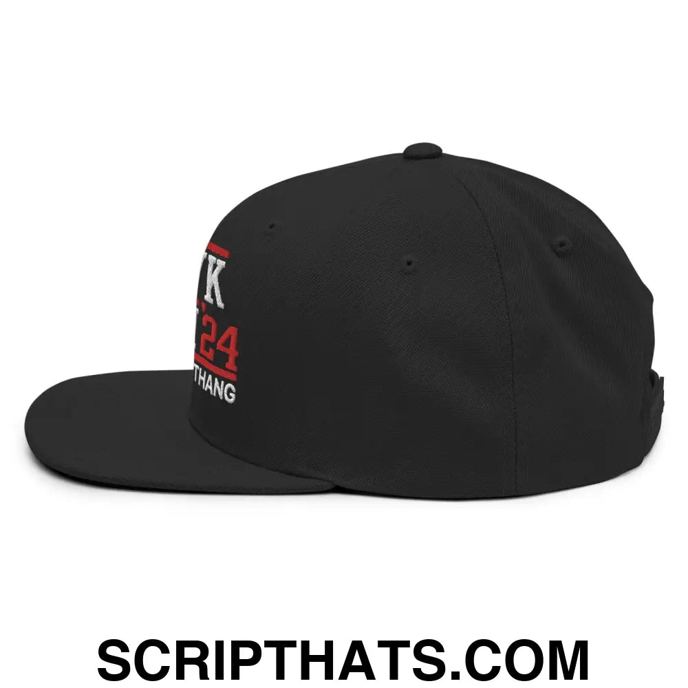 Hawk Tuah '24 2024 Tush Spit on that Thang Snapback Hat Black