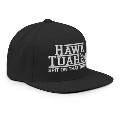 Hawk Tuah Tush '24 2024 Spit on that Thang Snapback Hat Black