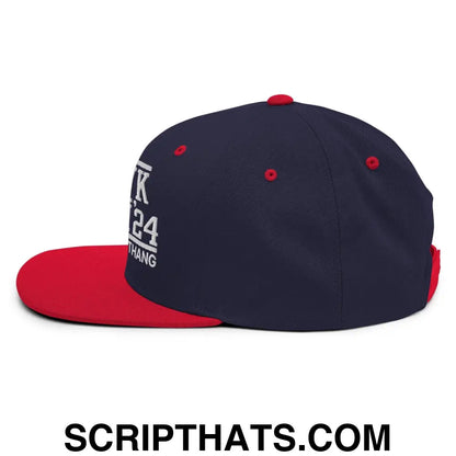 Hawk Tuah Tush '24 2024 Spit on that Thang Snapback Hat Navy Red