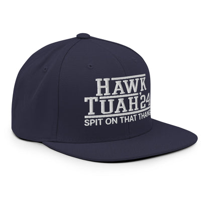 Hawk Tuah Tush '24 2024 Spit on that Thang Snapback Hat Navy