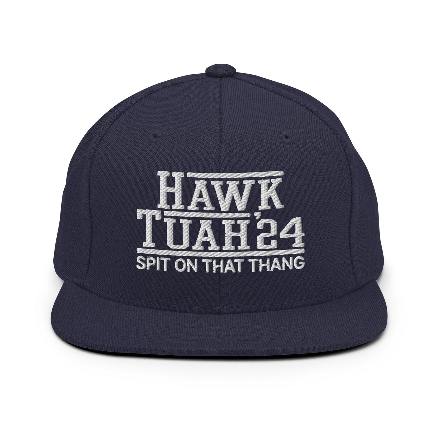 Hawk Tuah Tush '24 2024 Spit on that Thang Snapback Hat Navy