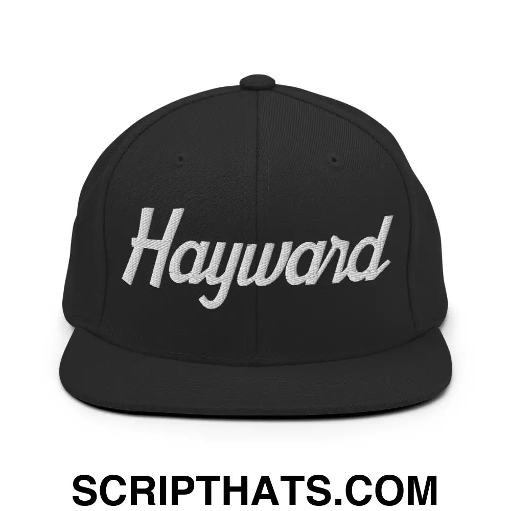 Hayward Script Snapback Hat Black