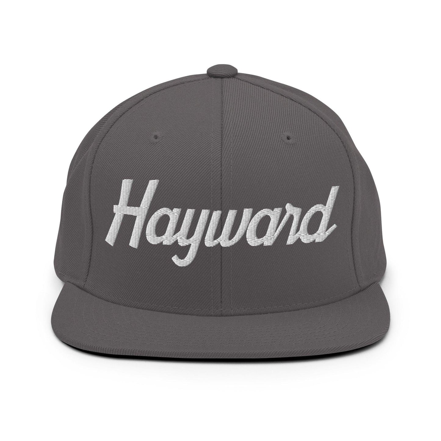 Hayward Script Snapback Hat Dark Grey