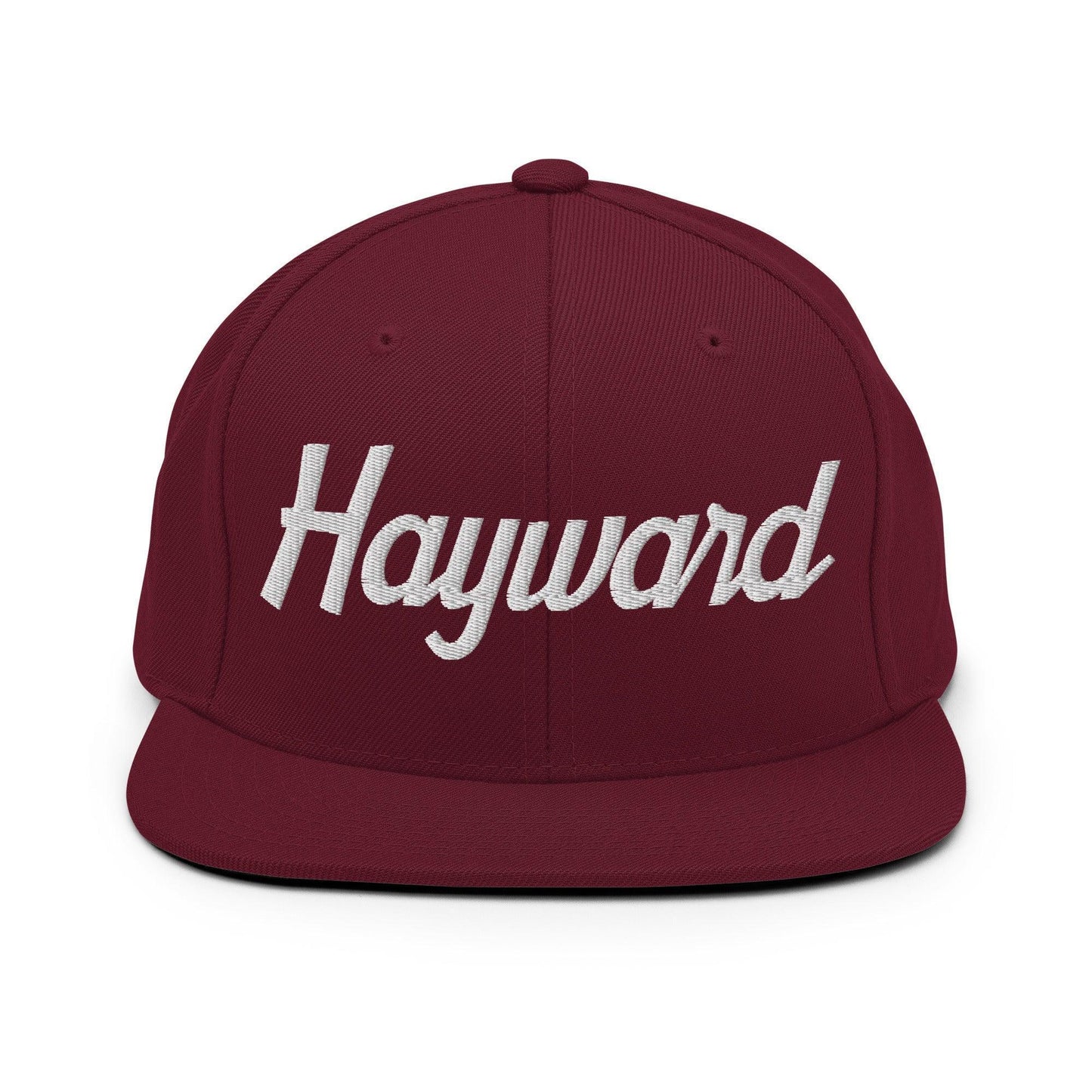 Hayward Script Snapback Hat Maroon