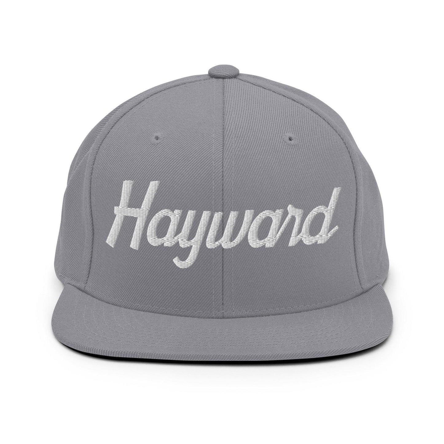 Hayward Script Snapback Hat Silver
