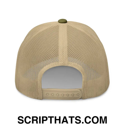 Haz América Mexicana A Nuevo Embroidered Mesh Trucker Hat Moss Khaki