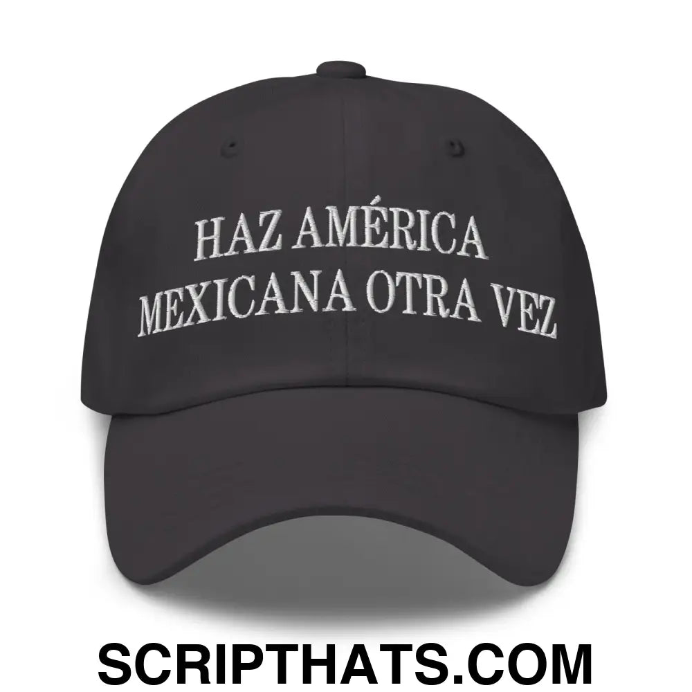 Haz América Mexicana Orta Vez Embroidered Dad Hat Dark Grey